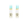 Patchcord światłowodowy Lanberg MM LC/UPC-LC/UPC DUPLEX 3.0MM OM3 50/125 LSZH 10m aqua