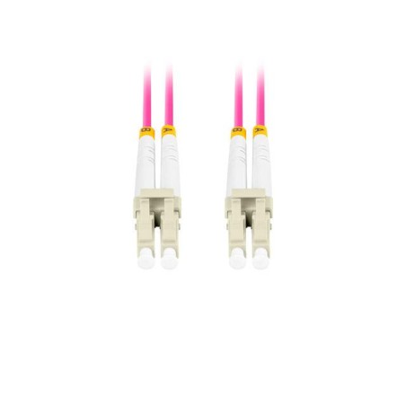 Patchcord światłowodowy Lanberg MM LC/UPC-LC/UPC DUPLEX 3.0MM OM4 50/125 LSZH 0.5m fioletowy