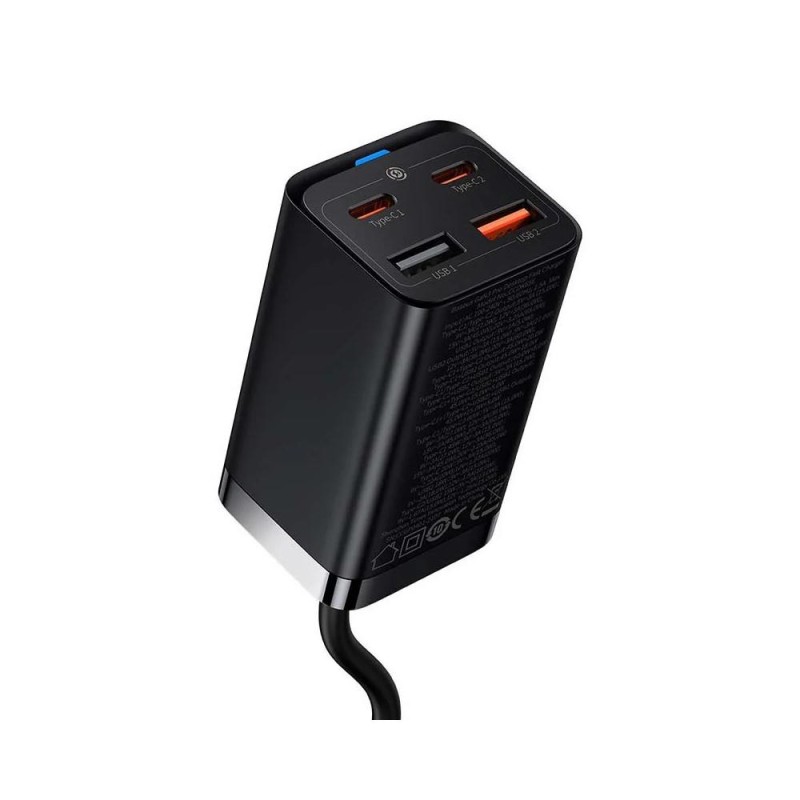 Ładowarka sieciowa Baseus GaN3 Pro CCGP040101 65W z 2 gniazdami USB-C PD oraz 2 gniazdami USB