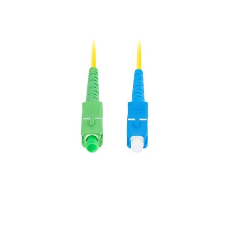 Patchcord światłowodowy Lanberg SM SC/APC-SC/UPC SIMPLEX 3.0mm SZH G657A1 1m żółty