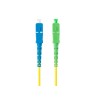 Patchcord światłowodowy Lanberg SM SC/APC-SC/UPC SIMPLEX 3.0mm SZH G657A1 1m żółty