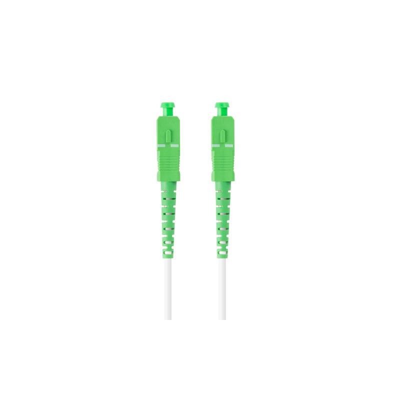 Patchcord światłowodowy Lanberg SM SC/APC-SC/APC SIMPLEX 3.0mm G657B3 15m biały