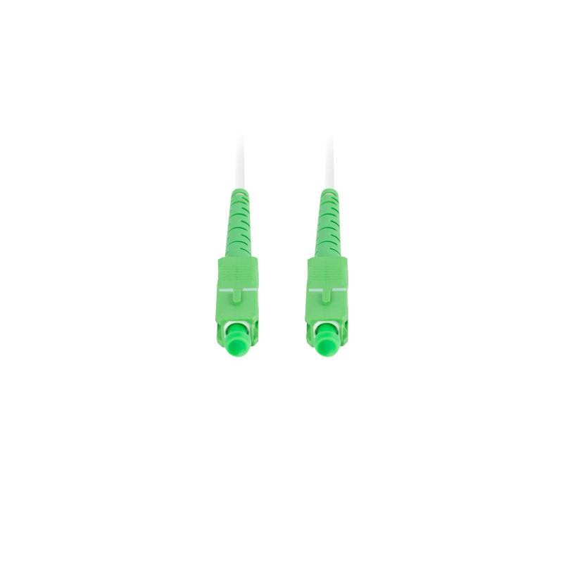 Patchcord światłowodowy Lanberg SM SC/APC-SC/APC SIMPLEX 3.0mm G657B3 20m biały