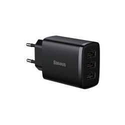 Ładowarka sieciowa Baseus Compact CCXJ020101 z 3 gniazdami USB 17W