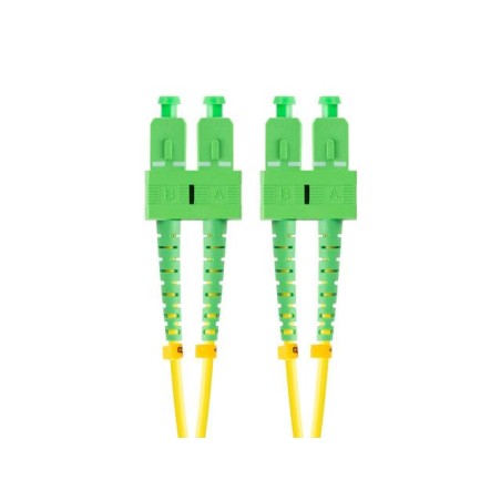 Patchcord światłowodowy Lanberg SM SC/APC-SC/APC DUPLEX 3.0mm LSZH G657A1 5m żółty