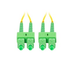 Patchcord światłowodowy Lanberg SM SC/APC-SC/APC DUPLEX 3.0mm LSZH G657A1 5m żółty