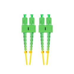Patchcord światłowodowy Lanberg SM SC/APC-SC/APC DUPLEX 3.0mm LSZH G657A1 15m żółty