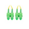 Patchcord światłowodowy Lanberg SM SC/APC-SC/APC DUPLEX 3.0mm LSZH G657A1 15m żółty