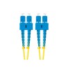 Patchcord światłowodowy Lanberg SM SC/UPC-SC/UPC DUPLEX 3.0mm LSZH G657A1 2m żółty