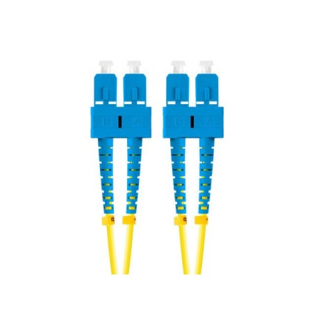 Patchcord światłowodowy Lanberg SM SC/UPC-SC/UPC DUPLEX 3.0mm LSZH G657A1 5m żółty