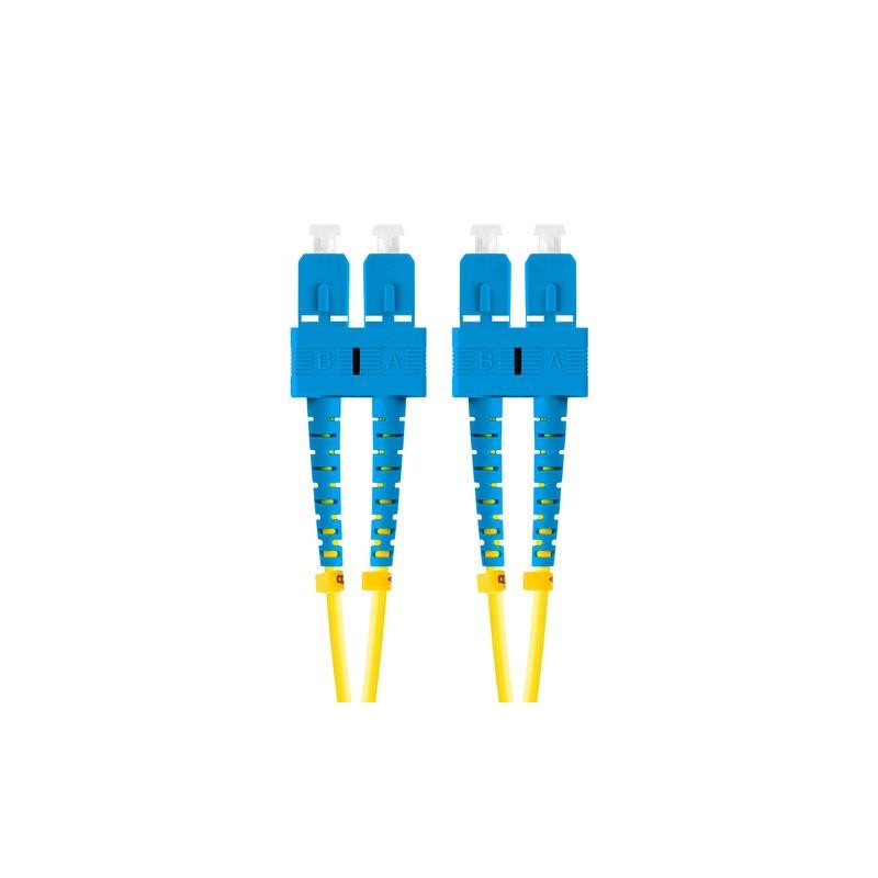 Patchcord światłowodowy Lanberg SM SC/UPC-SC/UPC DUPLEX 3.0mm LSZH G657A1 10m żółty