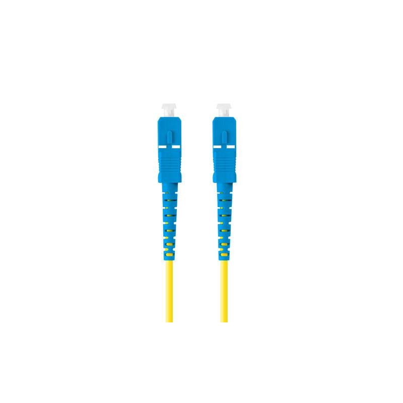 Patchcord światłowodowy Lanberg SM SC/UPC-SC/UPC SIMPLEX 3.0mm LSZH G657A1 2m żółty