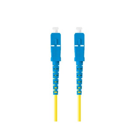 Patchcord światłowodowy Lanberg SM SC/UPC-SC/UPC SIMPLEX 3.0mm LSZH G657A1 2m żółty