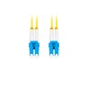 Patchcord światłowodowy Lanberg SM LC/UPC-LC/UPC DUPLEX 3.0mm LSZH G657A1 2m żółty