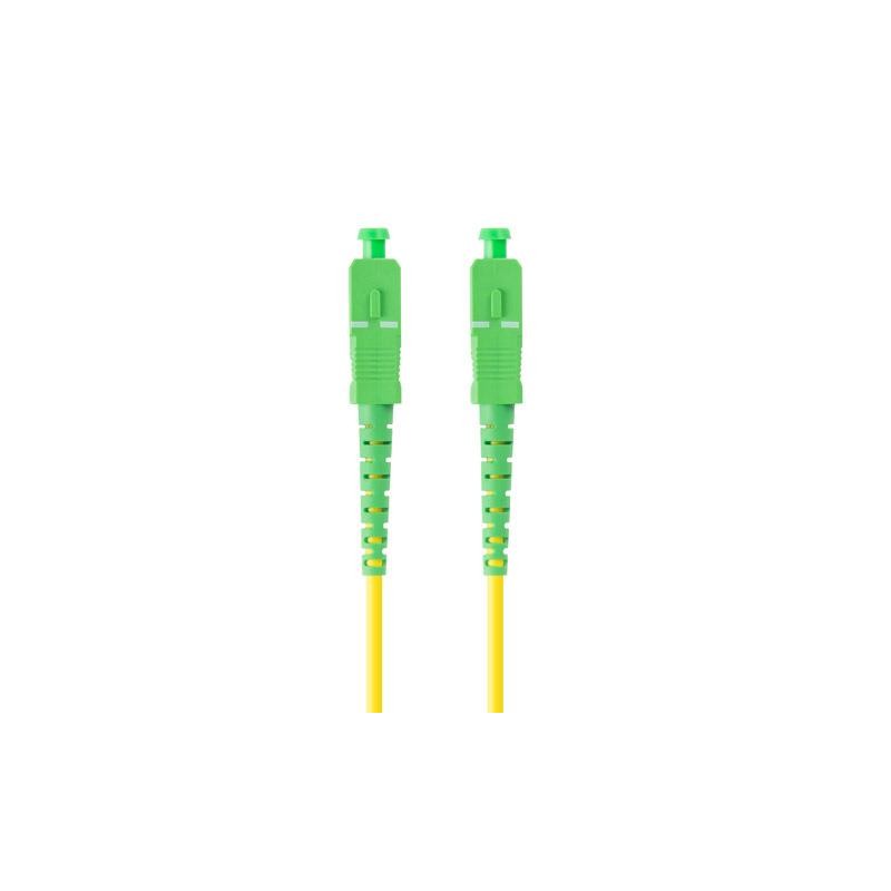 Patchcord światłowodowy Lanberg SM SC/APC-SC/APC SIMPLEX 3.0MM LSZH G657A1 1M żółty