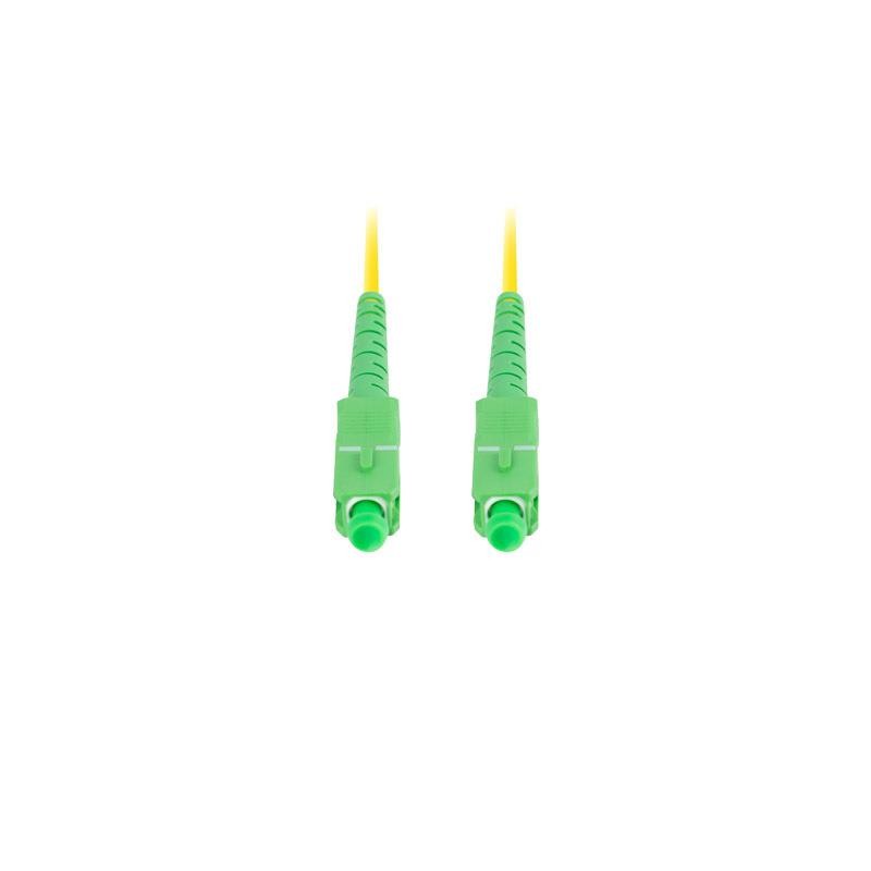 Patchcord światłowodowy Lanberg SM SC/APC-SC/APC SIMPLEX 3.0MM LSZH G657A1 2M żółty