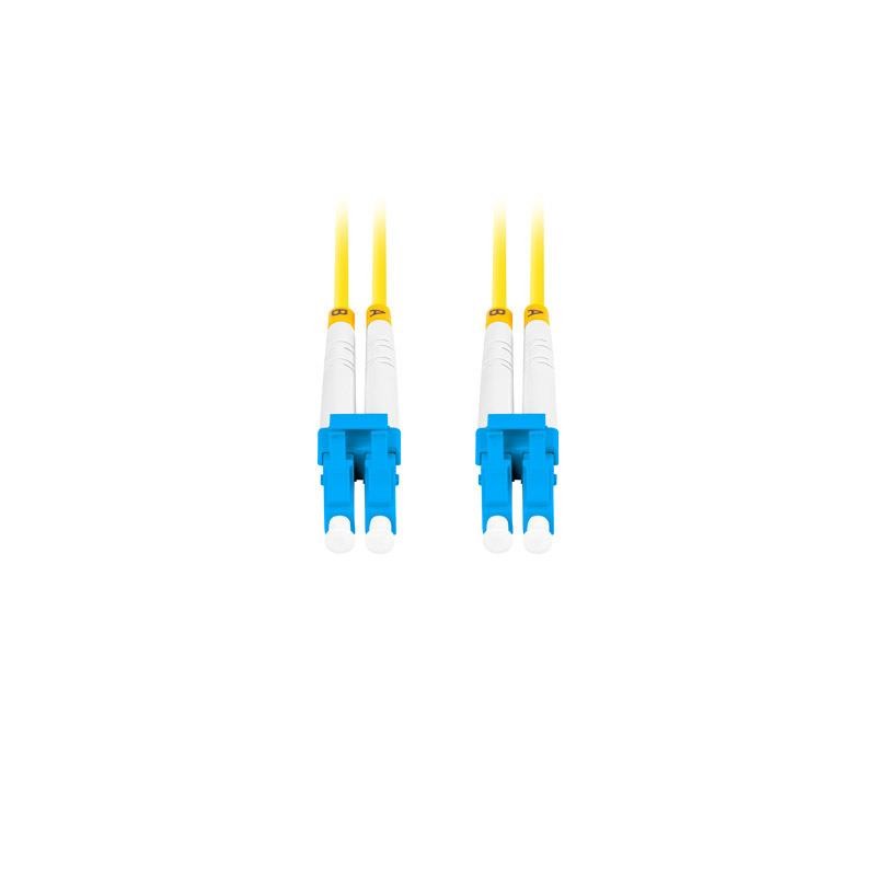 Patchcord światłowodowy Lanberg SM LC/UPC-LC/UPC DUPLEX 3.0MM LSZH G657A1 10m żółty