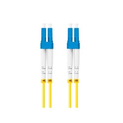 Patchcord światłowodowy Lanberg SM LC/UPC-LC/UPC DUPLEX 3.0MM LSZH G657A1 10m żółty