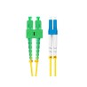 Patchcord światłowodowy Lanberg SM LC/UPC-SC/APC DUPLEX 3.0MM LSZH G657A1 2m żółty