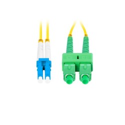 Patchcord światłowodowy Lanberg SM LC/UPC-SC/APC DUPLEX 3.0MM LSZH G657A1 2m żółty