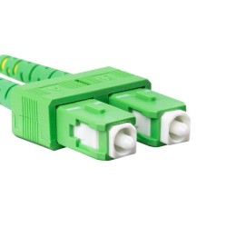 Patchcord światłowodowy Lanberg SM SC/APC-LC/APC DUPLEX 3.0MM LSZH G657A1 1m żółty