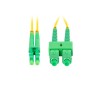 Patchcord światłowodowy Lanberg SM SC/APC-LC/APC DUPLEX 3.0MM LSZH G657A1 1m żółty