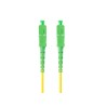 Patchcord światłowodowy Lanberg SM SC/APC-SC/APC SIMPLEX 3.0MM LSZH G657A1 0.5m żółty