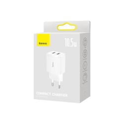 Ładowarka sieciowa Baseus Compact CCXJ010202 z 2 gniazdami USB 10.5W