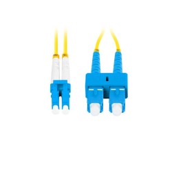Patchcord światłowodowy Lanberg SM SC/UPC-LC/UPC DUPLEX 3.0MM LSZH G657A1 0.5m żółty