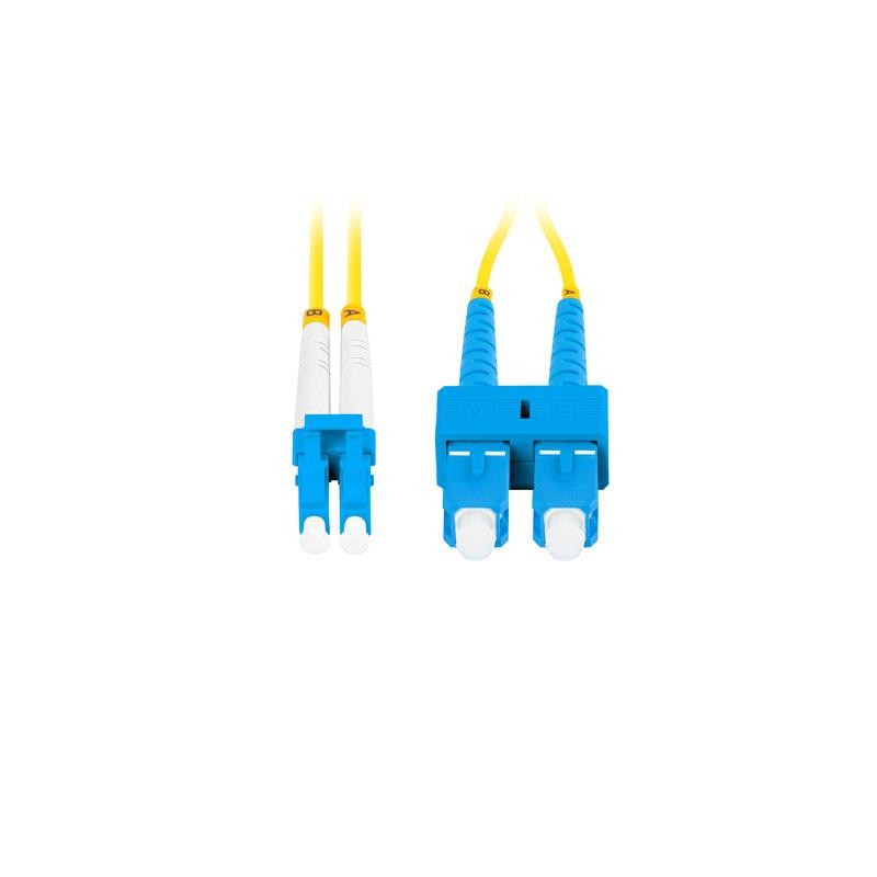 Patchcord światłowodowy Lanberg SM SC/UPC-LC/UPC DUPLEX 3.0MM LSZH G657A1 0.5m żółty