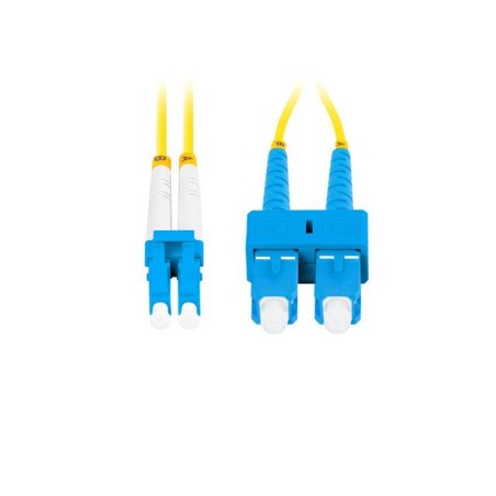 Patchcord światłowodowy Lanberg SM SC/UPC-LC/UPC DUPLEX 3.0MM LSZH G657A1 0.5m żółty