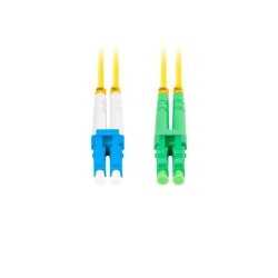 Patchcord światłowodowy Lanberg SM LC/APC-LC/UPC DUPLEX 3.0MM LSZH G657A1 1m żółty