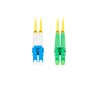 Patchcord światłowodowy Lanberg SM LC/APC-LC/UPC DUPLEX 3.0MM LSZH G657A1 1m żółty