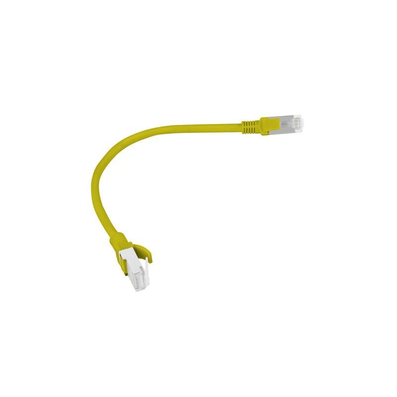 Patchcord Lanberg UTP kat.5e 0,25m żółty