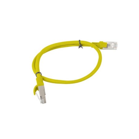 Patchcord Lanberg UTP kat.5e 0,5m żółty