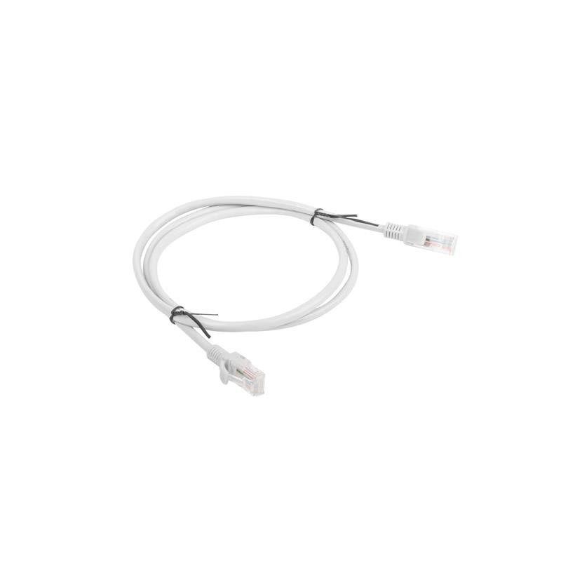 Patchcord Lanberg UTP kat.5e 1m szary