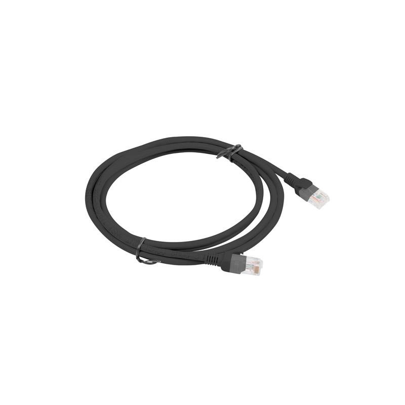 Patchcord Lanberg UTP kat.5e 2m czarny