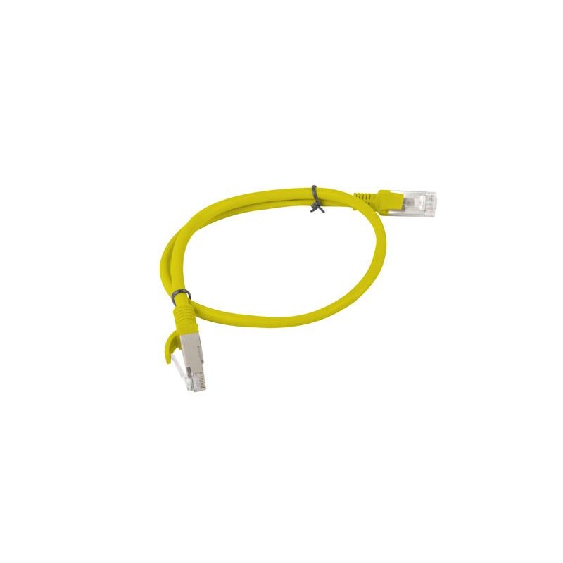 Patchcord Lanberg UTP kat.6 0,5m żółty