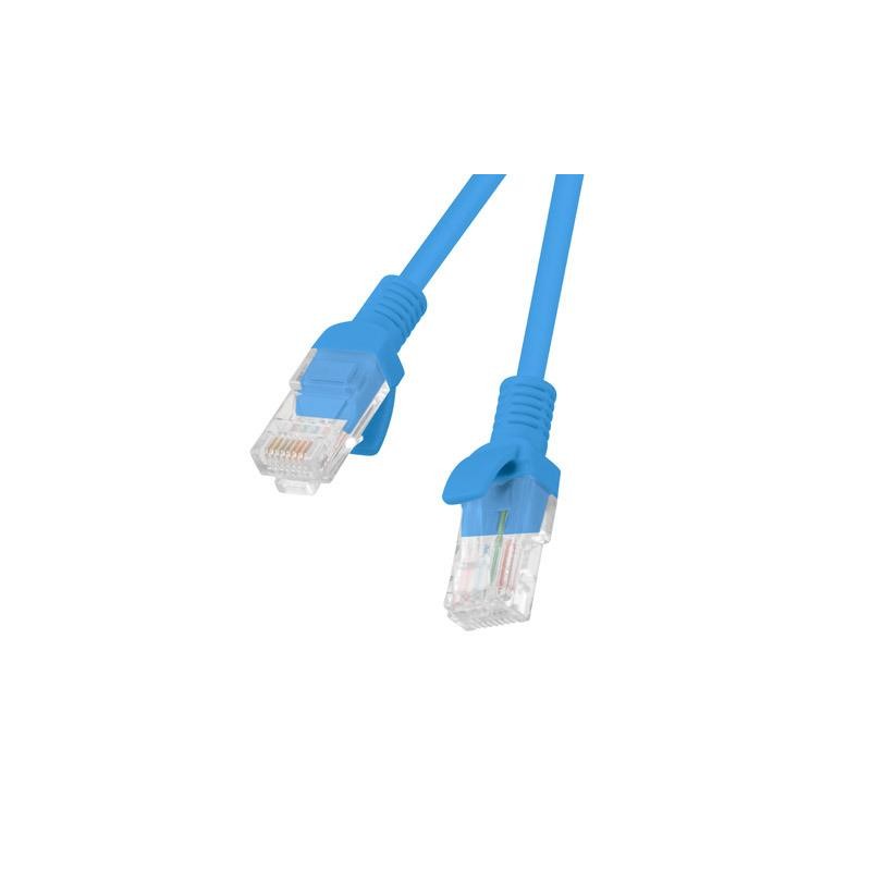 Patchcord Lanberg UTP kat.5e 1m niebieski 10-Pack