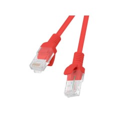 Patchcord Lanberg UTP kat.5e 0,25m czerwony 10-Pack