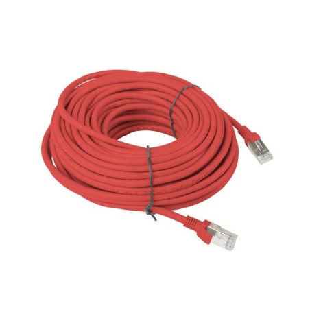 Patchcord Lanberg UTP kat.5e 30m czerwony fluke passed
