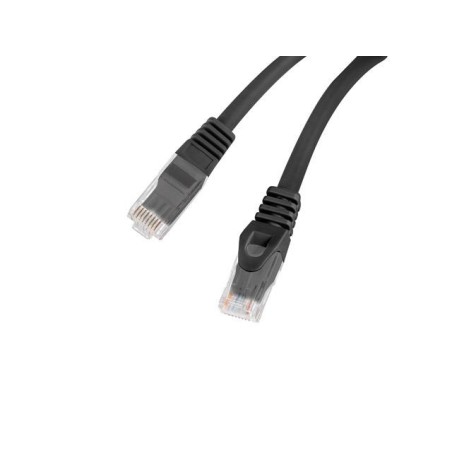 Patchcord Lanberg UTP kat.6 1m LSZH CU fluke passed czarny