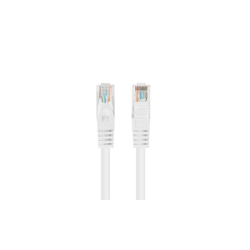 Patchcord Lanberg UTP kat.5e 0,5m biały 10-Pack