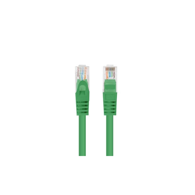 Patchcord Lanberg UTP kat.5e 1,5m zielony 10-Pack