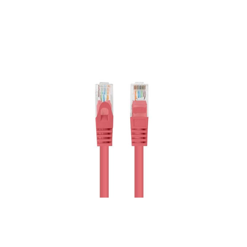 Patchcord Lanberg UTP kat.6 1m czerwony 10-Pack