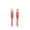 Patchcord Lanberg UTP kat.6 1m czerwony 10-Pack