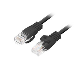 Patchcord Lanberg UTP kat.5e 2m czarny box fluke passed