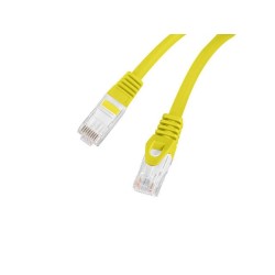 Patchcord Lanberg UTP kat.6 0,25m LSZH CU fluke passed żółty