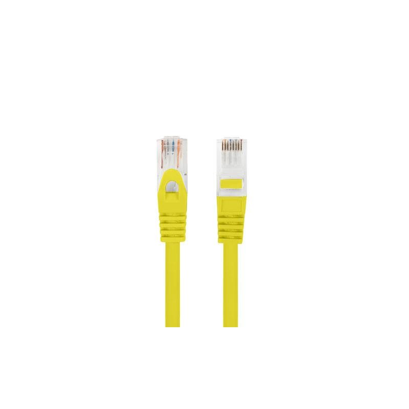 Patchcord Lanberg UTP kat.6 15m LSZH CU fluke passed żółty