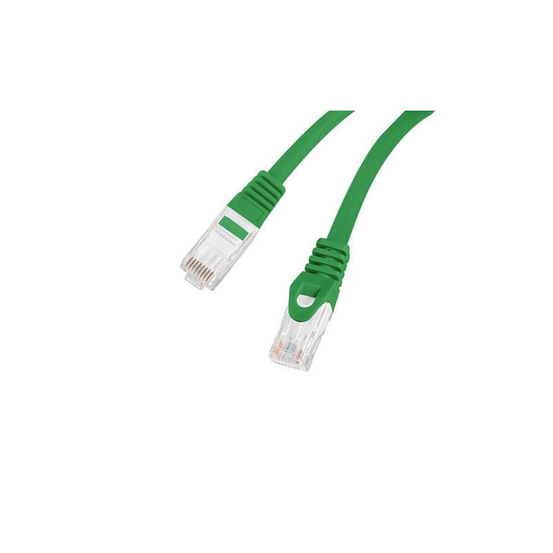 Patchcord Lanberg UTP kat.6 0,25m LSZH CU fluke passed zielony